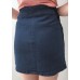 Double Breasted Denim Skirt